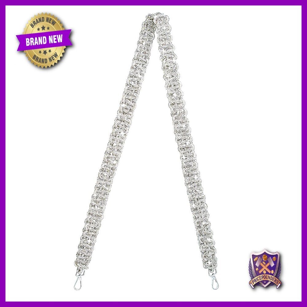 Rhinestone Purse Strap Sparkle Crossbody Bag Strap Glitter Evening Party